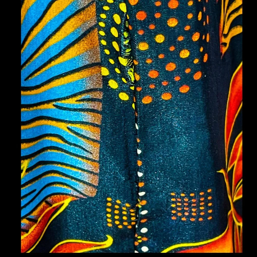 ⭐️HP⭐️VTG▪️SCARLETT▪️Boho Collage Bead Accented Open Back Sleeveless Maxi Dress - Picture 10 of 12